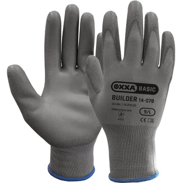 OXXA Builder 14-078 werkhandschoen, grijs met PU-coating
