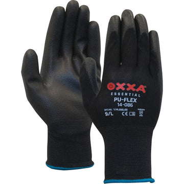 OXXA PU-Flex 14-086 werkhandschoen, zwart met PU-coating