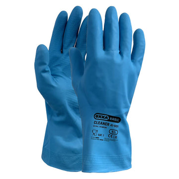 OXXA Cleaner 41-501 huishoudhandschoen, blauw natuurlatex