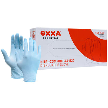 OXXA Nitri-Comfort 44-520 nitril wegwerphandschoenen, blauw, dispenser à 100 stuks