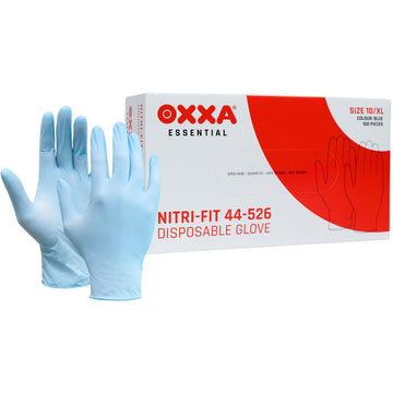 OXXA Nitri-Fit 44-526 nitril wegwerphandschoenen, blauw, dunne uitvoering