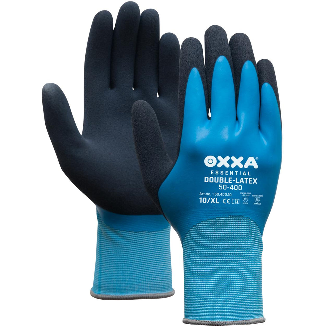 OXXA® Double-Latex 50-400 handschoen — verpakt per 12 paar