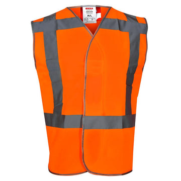 OXXA Anika 0175 verkeersvest RWS, fluo oranje met horizontale en verticale reflectiestrepen