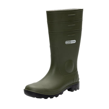 OXXA Walker 0150 veiligheidslaars S5, groene PVC-laars met stalen neus