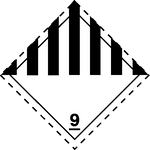 ADR 9 — Diverse gevaarlijke stoffen — pictogram