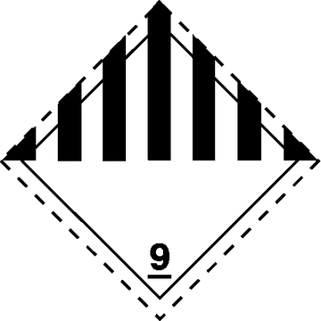 ADR 9 — Diverse gevaarlijke stoffen — pictogram