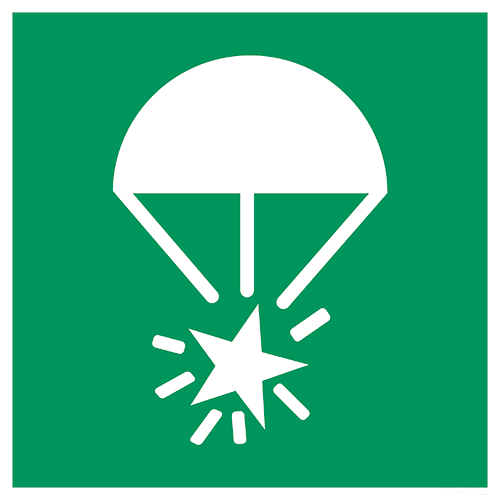 Parachute noodsignaal