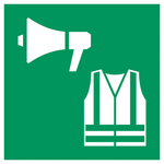 Ontruimingsleider — ISO 7010 E076 — pictogram