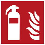 Brandblusser — ISO 7010 F001 — pictogram