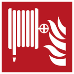 Brandslanghaspel — ISO 7010 F002 — pictogram