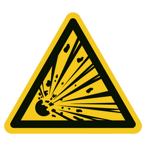 Explosiegevaar — ISO 7010 W002