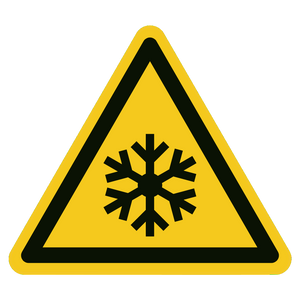 Lage temperatuur / vorst — ISO 7010 W010