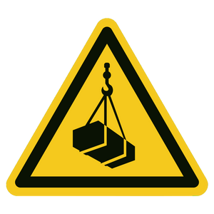 Hangende lasten — ISO 7010 W015