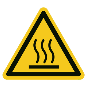 Heet oppervlak — ISO 7010 W017