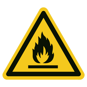 Brandgevaarlijke stoffen — ISO 7010 W021