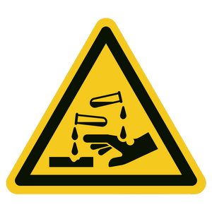Bijtende stoffen — ISO 7010 W023