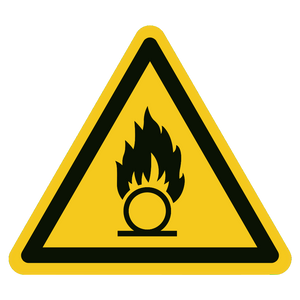 Oxiderende stoffen — ISO 7010 W028
