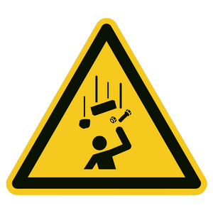 Vallende voorwerpen — ISO 7010 W035