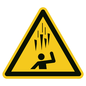 Vallend ijs — ISO 7010 W039