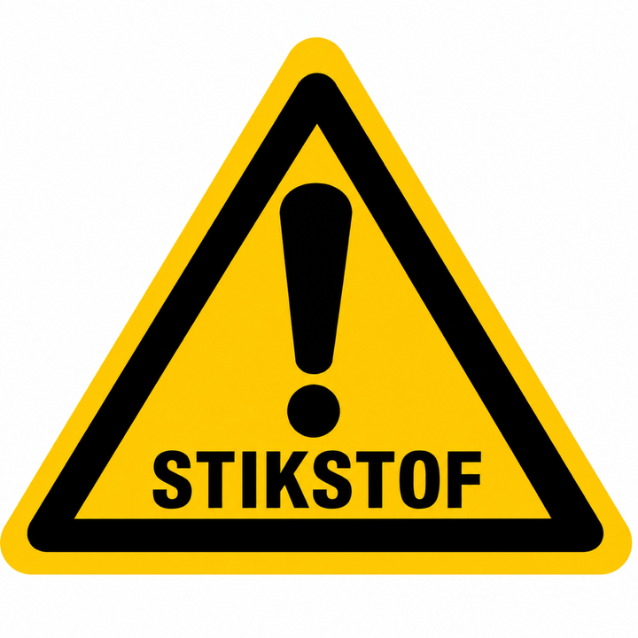 Waarschuwingsbord stikstof