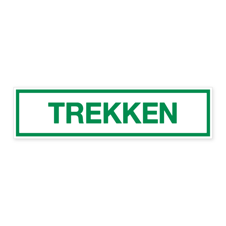 Tekstbord TREKKEN