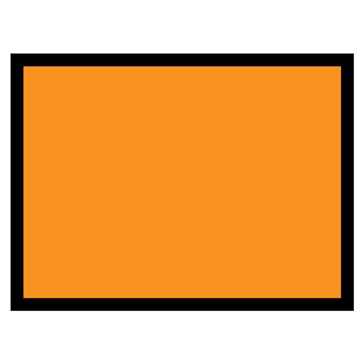 Blanco oranje gevaarsbord (UN-plaat)