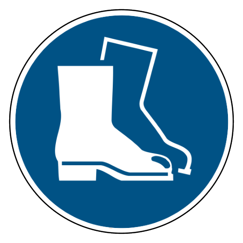 Veiligheidsschoenen verplicht