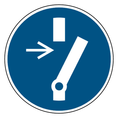 Schakel uit voor onderhoud of reparatie