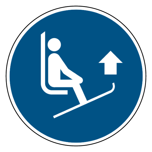 Til de voetsteun van de stoeltjeslift op