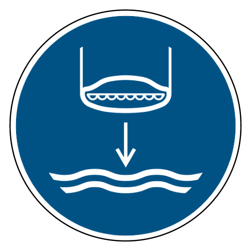 Laat reddingsboot te water