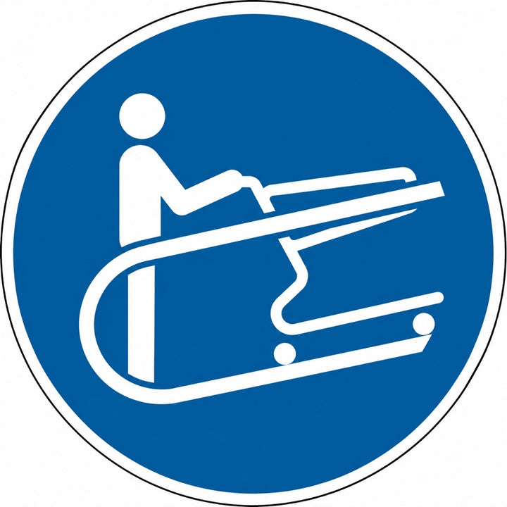 Winkelwagen vasthouden op rolpad