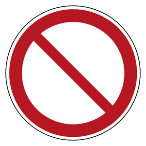 Algemeen verbod — ISO 7010 P001