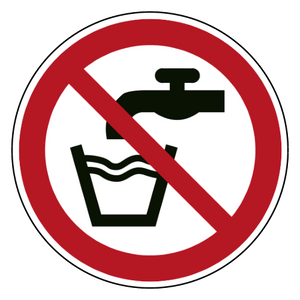 Geen drinkwater — ISO 7010 P005
