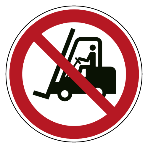 Verboden voor transportvoertuigen
