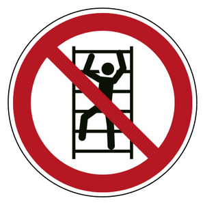 Verboden te klimmen — ISO 7010 P009