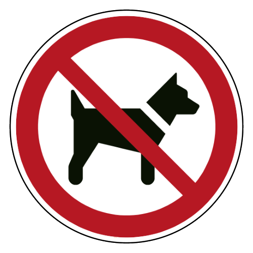 Verboden voor honden