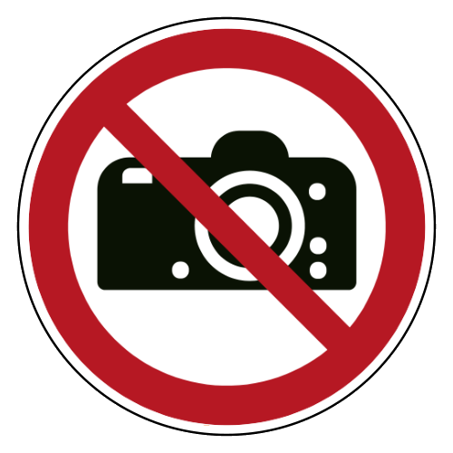 Fotograferen verboden