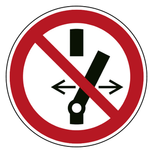 Schakelstand niet wijzigen — ISO 7010 P031