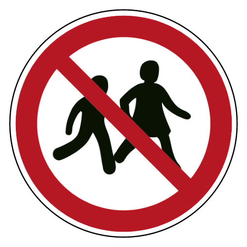 Verboden voor kinderen