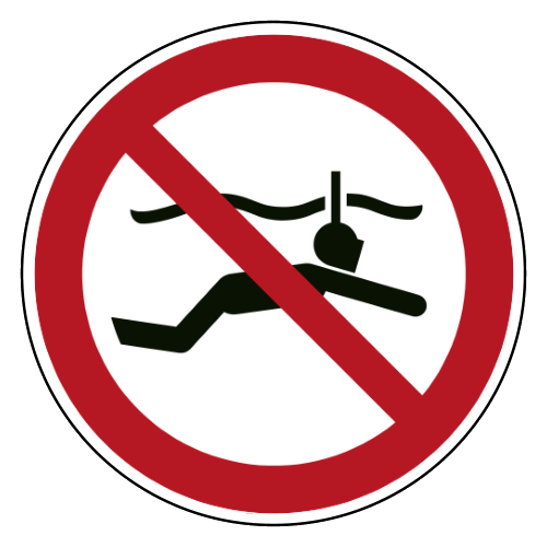 Snorkelen verboden