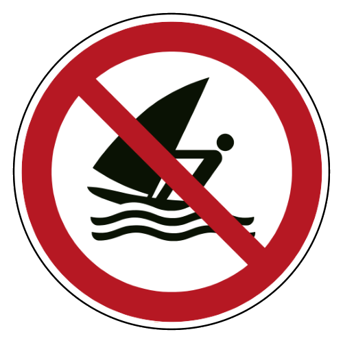 Surfplanken verboden
