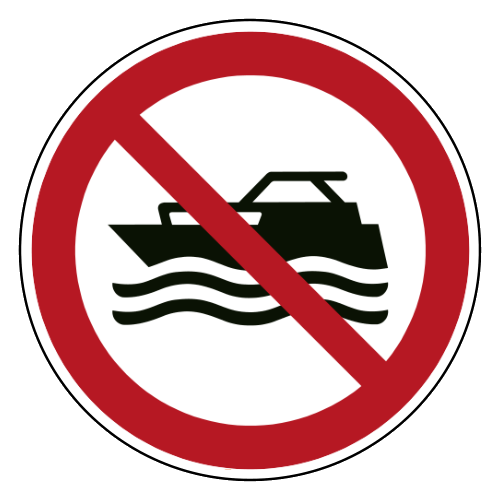 Motorboten verboden