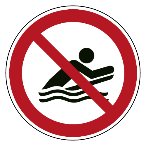 Bodyboarden verboden