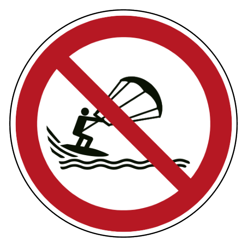 Kitesurfen verboden