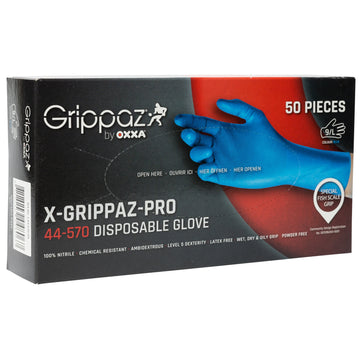 OXXA X-Grippaz-Pro 44-570 nitril wegwerphandschoenen, blauw
